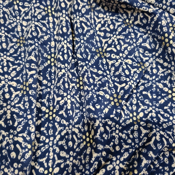 NipTuck Navy Nautical Foil Joanne Twist Front Tummy Control One Piece Swimsuit - Picture 4 of 9